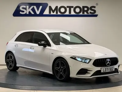 Used Mercedes A200 AMG Line Premium 163 HP (119 kW) 2021 White Hatchback