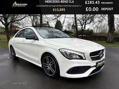 Used Mercedes CLA220 AMG line 177 HP (130 kW) 2018 White Sedan