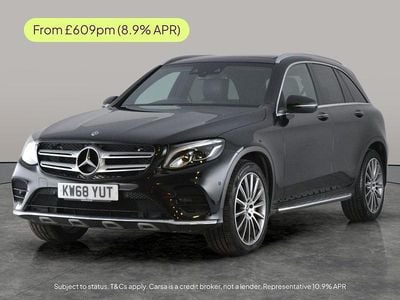 Black Used 2018 Mercedes GLC250 AMG line SUV | £21,192 (Fair price)