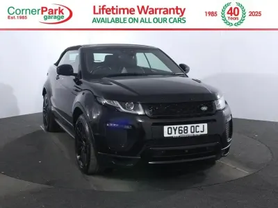 Used Land Rover Range Rover evoque HSE Dynamic 180 HP (132 kW) 2018 Black Cabriolet