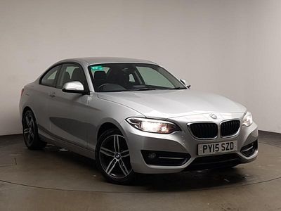 Used BMW 218 Sport Line 143 HP (105 kW) 2015 Silver Coupe
