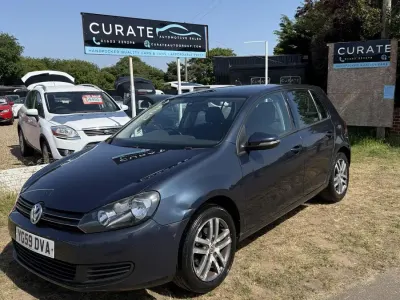 Used VW Golf VI SE 105 HP (77 kW) 2009 Blue Hatchback