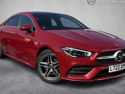 Used Mercedes CLA220 AMG line 190 HP (139 kW) 2022 Red Coupe