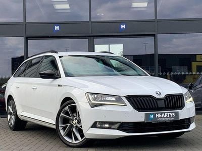 White Used 2018 Skoda Superb SportLine Estate | £13,690 (Expensive)