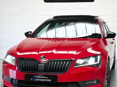 Used Skoda Superb SportLine 150 HP (110 kW) 2016 Red Hatchback