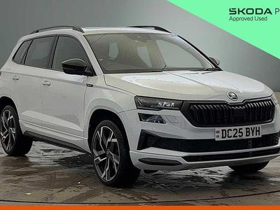 Used Skoda Karoq SportLine 110 HP (80 kW) 2025 Moon white metallic SUV