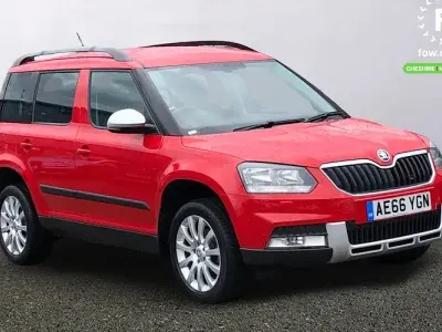 Used Skoda Yeti Outdoor SE 110 HP (80 kW) 2016 Red SUV