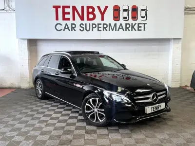 Used Mercedes C200 Premium 136 HP (100 kW) 2016 Black Estate
