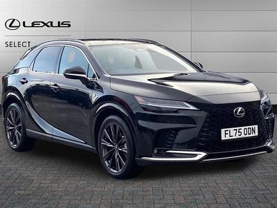Graphite black Used 2025 Lexus RX450h+ Sport Design Packet SUV | £59,195 (Expensive)