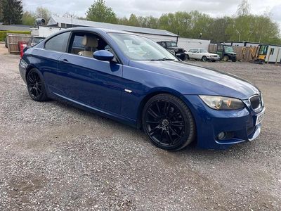 Begagnad BMW 325 M Sport 2008 Blå Sportkupé