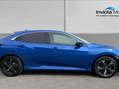 Used Honda Civic EX 127 HP (93 kW) 2019 Brilliant sporty blue metallic Hatchback