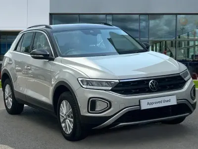 Used VW T-Roc Life 150 HP (110 kW) 2023 Ascot grey black SUV