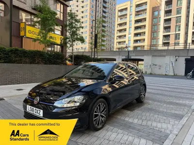 Used VW Golf VII SE 130 HP (95 kW) 2018 Black Hatchback