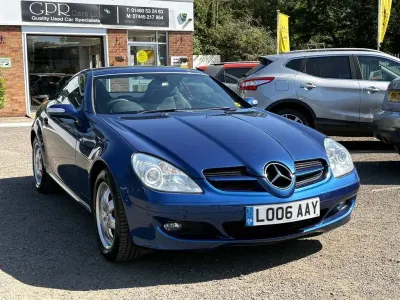 Used Mercedes SLK200 163 HP (119 kW) 2006 Blue Cabriolet