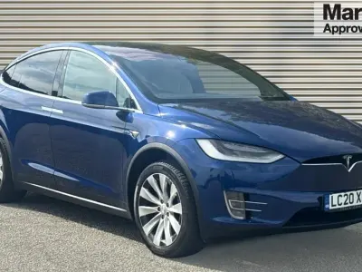 Used Tesla Model X Long Range AWD 397 kW (541 HP) 2020 Blue SUV