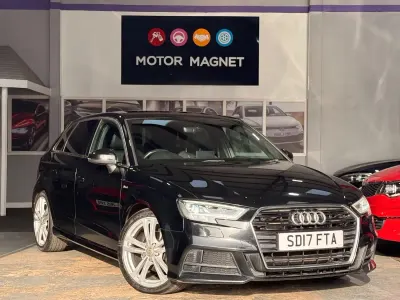 Used Audi A3 Sportback S-Line 150 HP (110 kW) 2017 Black Hatchback