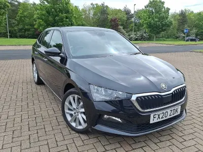 Used Skoda Scala SE L 115 HP (84 kW) 2020 Black magic pearl effect Hatchback