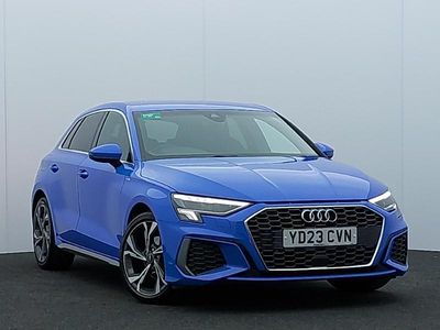 Used Audi A3 S-Line 110 HP (80 kW) 2023 Blue Sedan