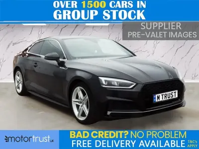 Used Audi A5 S-Line 190 HP (139 kW) 2018 Black Coupe