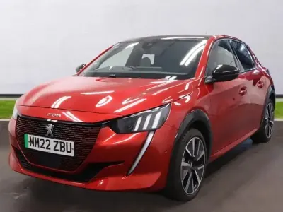 Used Peugeot e-208 Premium 100 kW (136 HP) 2022 Red Hatchback