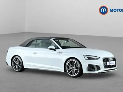 Used Audi A5 Cabriolet S-Line 265 HP (194 kW) 2022 White Cabriolet