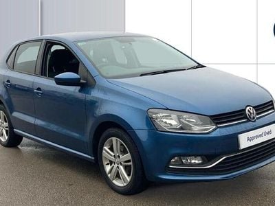 Used VW Polo Match 90 HP (66 kW) 2016 Blue Hatchback