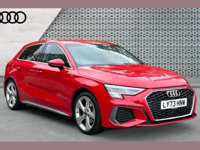 Used Audi A3 S-Line 147 HP (108 kW) 2023 Red Sedan