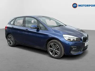 Begagnad BMW 218 Sport Line 2020 Blå Halvkombi