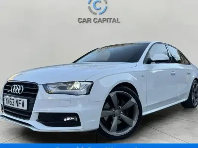 Used Audi A4 Black Edition 225 HP (165 kW) 2013 White Sedan
