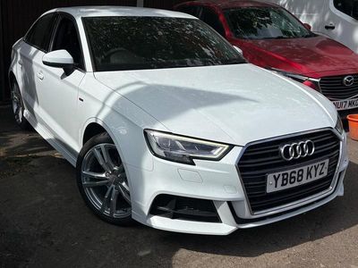 Used Audi A3 S-Line 150 HP (110 kW) 2018 White Sedan