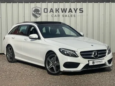 Used Mercedes C220 AMG Line Premium Plus 167 HP (122 kW) 2015 White Estate