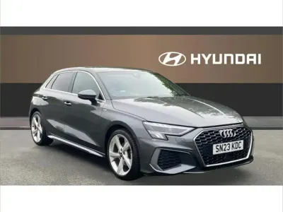 Begagnad Audi A3 S-Line 110 HK (80 kW) 2023 Grå Sedan