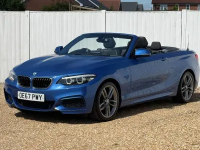 Used BMW 218 M Sport 134 HP (98 kW) 2017 Blue Cabriolet