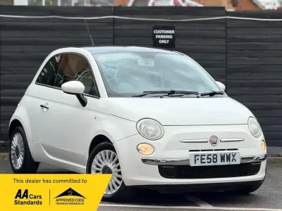 Used Fiat 500 Lounge 69 HP (50 kW) 2008 White Hatchback