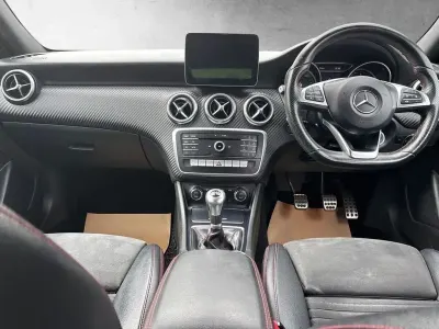 Used Mercedes A180 AMG Line Premium 109 HP (80 kW) 2017 Black Hatchback