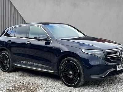Used Mercedes EQC400 AMG Line Premium Plus 300 kW (408 HP) 2022 Cavansite blue metallic SUV