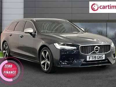 Grey Used 2019 Volvo V90 R-Design Estate | £20,500 (Fair price)