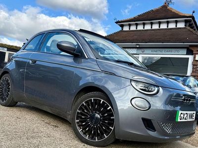 Used Fiat 500e La Prima 86 kW (118 HP) 2021 Grey Cabriolet