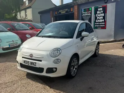 Used Fiat 500 S 69 HP (50 kW) 2015 White Hatchback