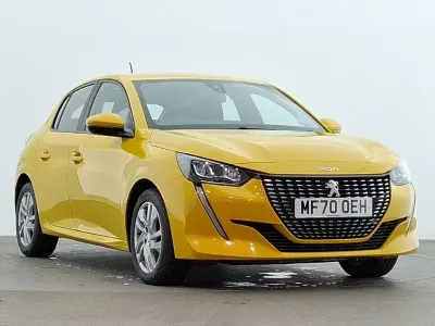Used Peugeot 208 Active 100 HP (73 kW) 2020 Yellow Hatchback