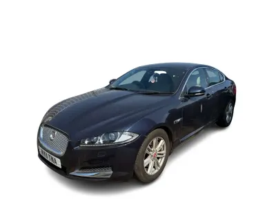 Begagnad Jaguar XF Luxury 200 HK (147 kW) 2014 Blå Sedan