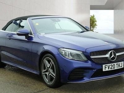 Usado Mercedes C200 AMG Line Premium 2020 Azul Cabrios