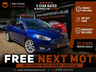 Used Ford Focus Titanium X 125 HP (91 kW) 2017 Blue Hatchback
