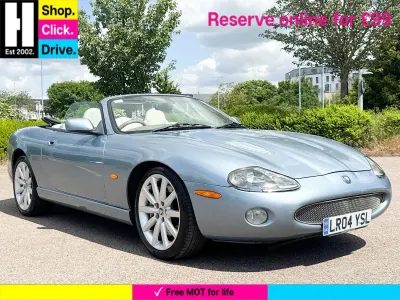 Used Jaguar XKR S 400 HP (294 kW) 2004 Blue Cabriolet