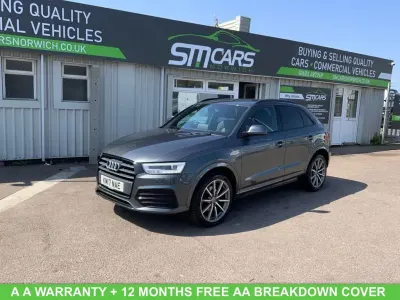 Usado Audi Q3 S-line plus 184 CV (135 kW) 2017 Gris SUV