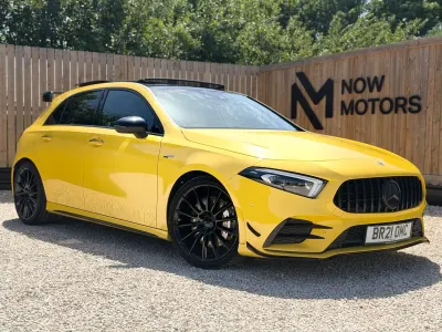 Used Mercedes A35 AMG Premium Plus 2021 Yellow Hatchback