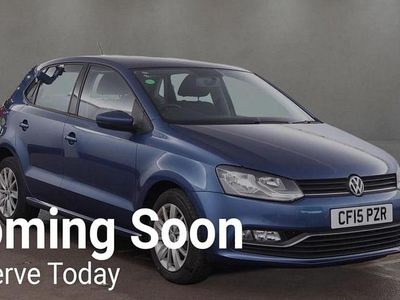 Used VW Polo SE 90 HP (66 kW) 2015 Blue Hatchback