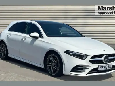 Used Mercedes A220 AMG Line Premium Plus 190 HP (139 kW) 2019 White Hatchback