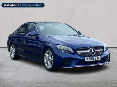 Used Mercedes C300 AMG line 2020 Blue