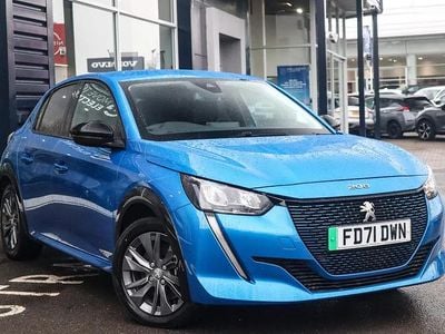 Used Peugeot e-208 Allure Premium 100 kW (136 HP) 2022 Blue Hatchback